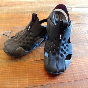 NIKE Black Double Velcro Sandals, Sz 11.5